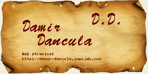 Damir Dančula vizit kartica